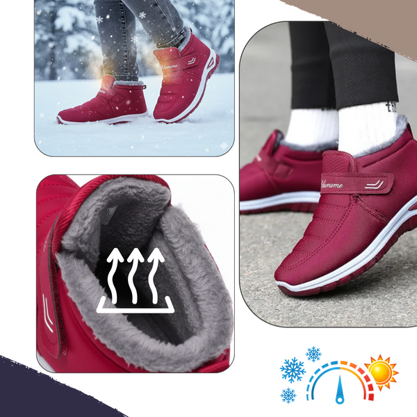 Thermal Cushioned Winter Boots With Non Slip Grip Sole Warm And Dry