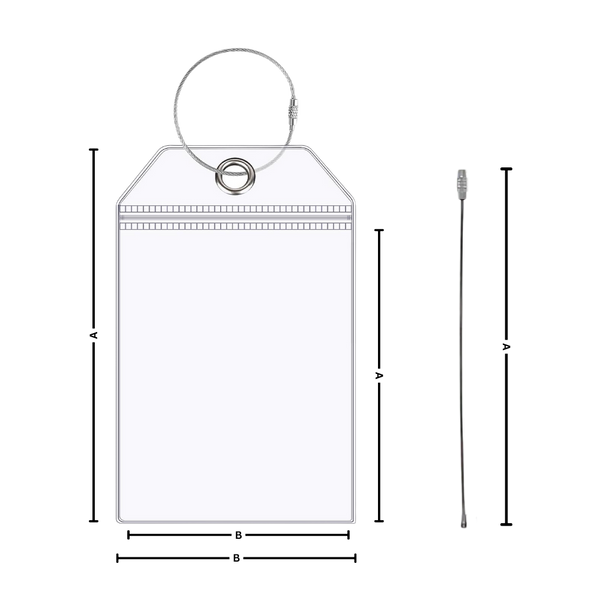 Premium Waterproof Luggage Tag With Clear Visibility And Secure Metal Loops