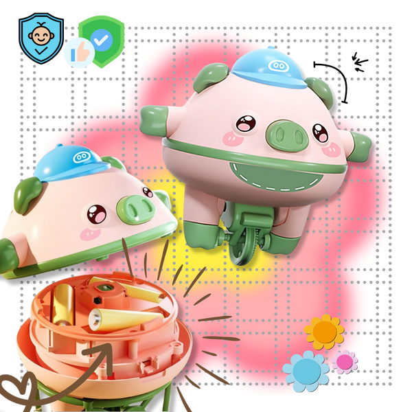 Portable Interactive Piggy Toy for Toddlers Boosting Motor Skills