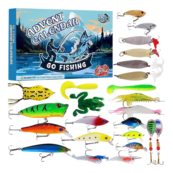 Premium Fishing Advent Calendar With Daily Tackle Surprises
