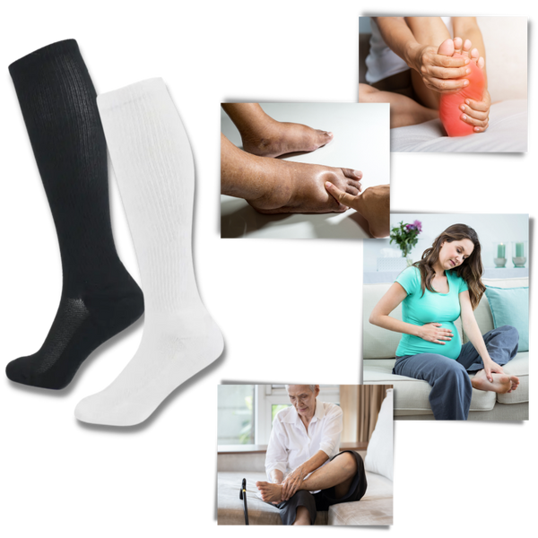 Therapeutic Bamboo Compression Socks For Diabetic Neuropathy Pain Relief