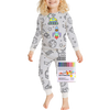 Interactive Colorable Pajama Set For Kids With Reusable Ink Patterns