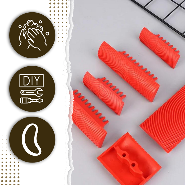 Premium Dual Rubber Wood Grain Tool Delivers Realistic Grain Finishes