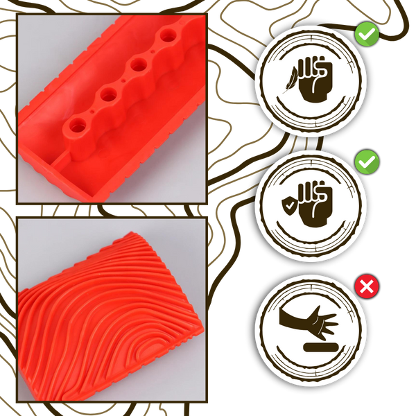 Premium Dual Rubber Wood Grain Tool Delivers Realistic Grain Finishes