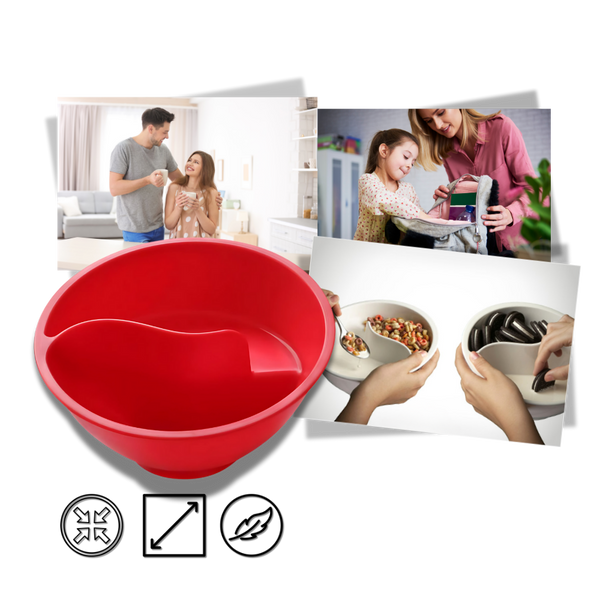 Cereal Bowl With Dual Dry And Wet Separation Keeps Crunchy Fresh