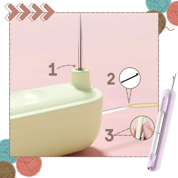 Compact Dual Function Sewing Tool For Precise Threading And Seam Removal