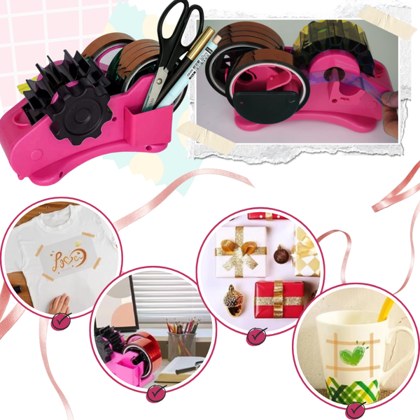 Dual Core Heat Tape Dispenser For Smooth Effortless Precise Cuts