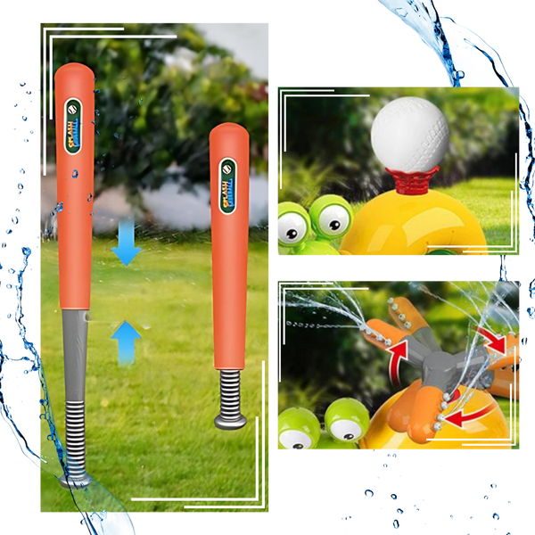 2-In-1 Water Baseball Trainer and Sprinkler for Coordinated Backyard Fun