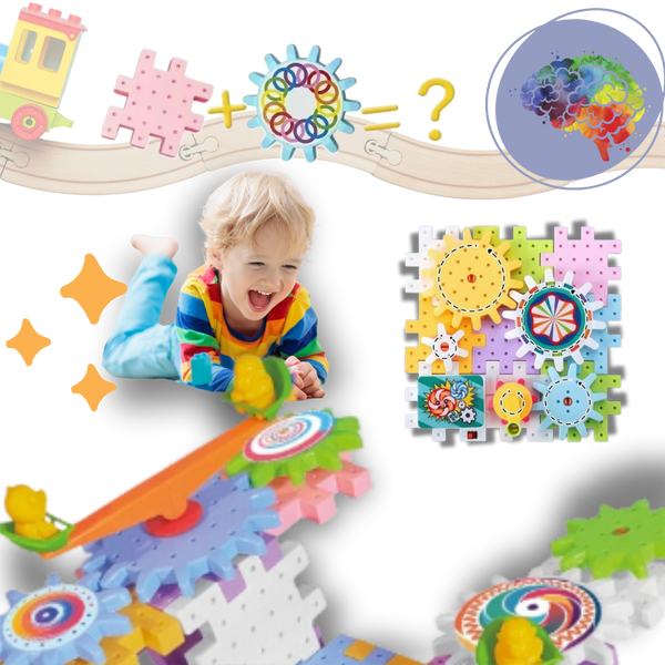 Educational Gear Building Blocks for STEM Skills and Creativity