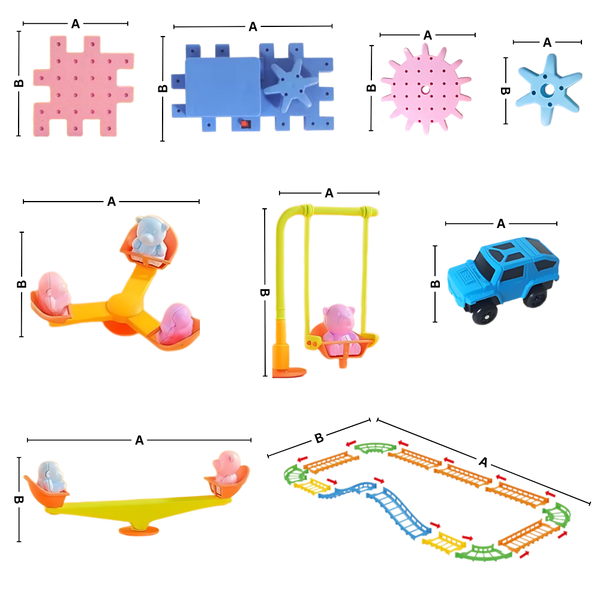 Educational Gear Building Blocks for STEM Skills and Creativity