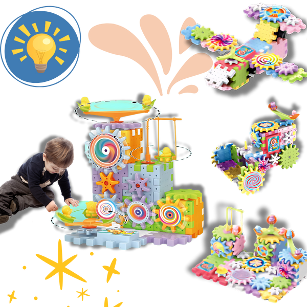 Educational Gear Building Blocks for STEM Skills and Creativity