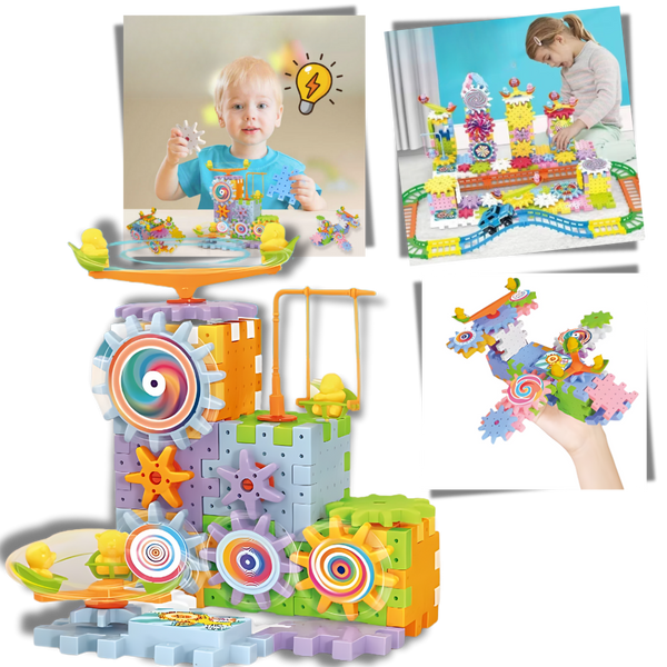 Educational Gear Building Blocks for STEM Skills and Creativity