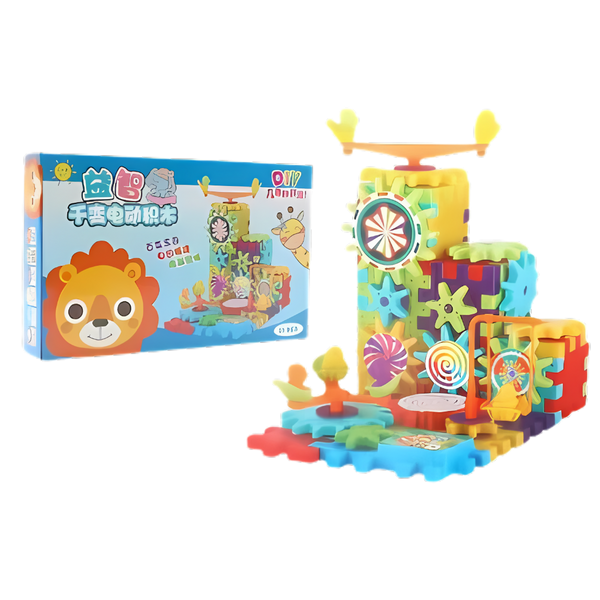 Educational Gear Building Blocks for STEM Skills and Creativity