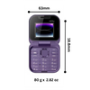 Compact Folding Dual SIM Phone With HD Camera And Long Battery Life