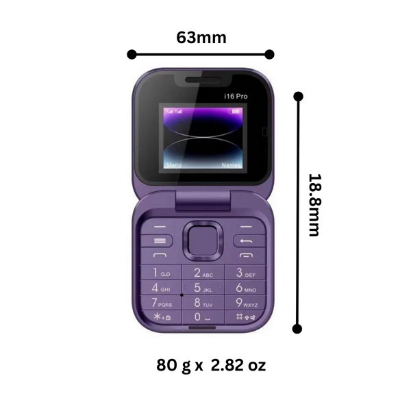 Compact Folding Dual SIM Phone With HD Camera And Long Battery Life