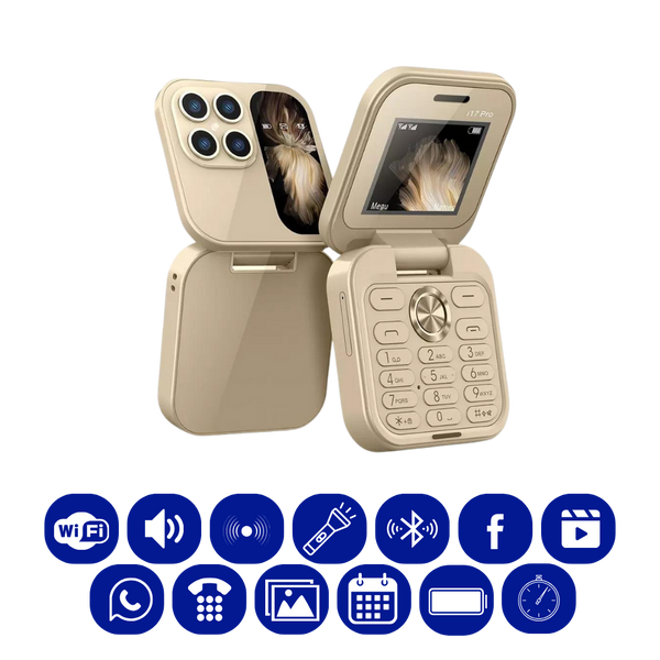 Compact Folding Dual SIM Phone With HD Camera And Long Battery Life