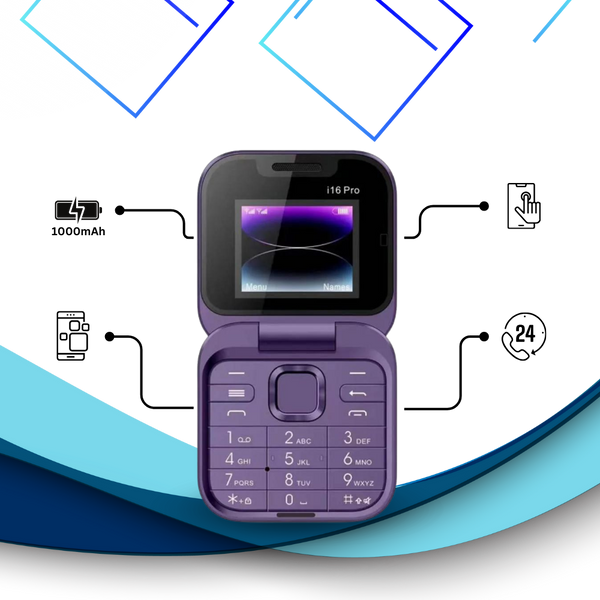 Compact Folding Dual SIM Phone With HD Camera And Long Battery Life