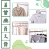 Dual-Size Foldable Anti-Slip Clothes Hangers For Space-Saving Organization