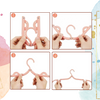 Dual-Size Foldable Anti-Slip Clothes Hangers For Space-Saving Organization
