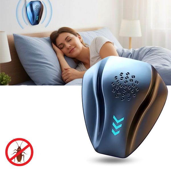 Twin Ultrasonic Pest Deterrent for Silent 360 Rodent and Insect Control