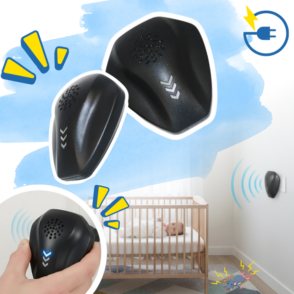 Twin Ultrasonic Pest Deterrent for Silent 360 Rodent and Insect Control