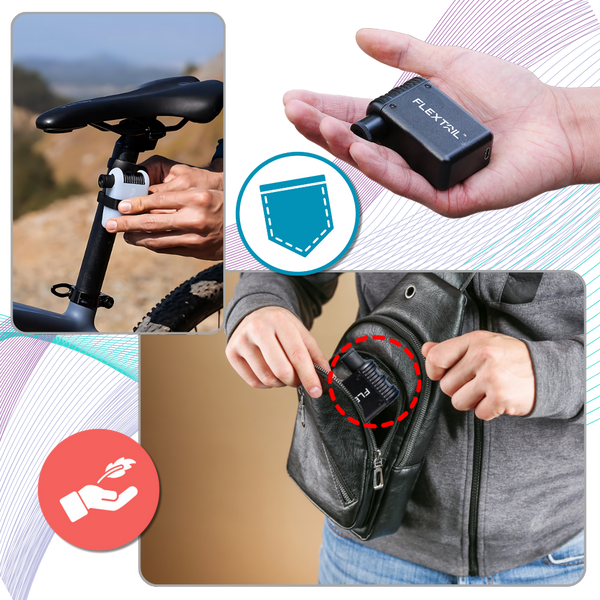 Compact Dual Valves Electric Bike Tire Pump For Quick Inflation
