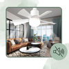 Adjustable E27 Socket Ceiling Fan Light With Remote And Timer
