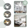 Adjustable E27 Socket Ceiling Fan Light With Remote And Timer
