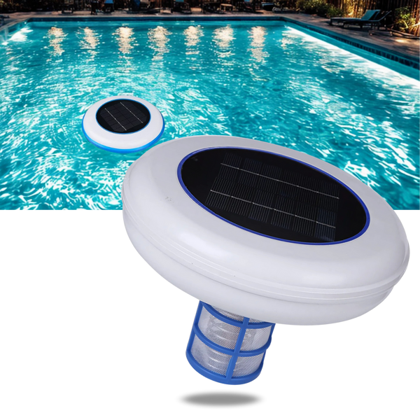 Solar Copper Pool Ionizer With LED Mood Lighting For Crystal Clear Water