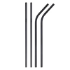 Easy Cleaning Stainless Steel Drinking Straw Set With Brushes And Bag