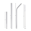 Easy Cleaning Stainless Steel Drinking Straw Set With Brushes And Bag