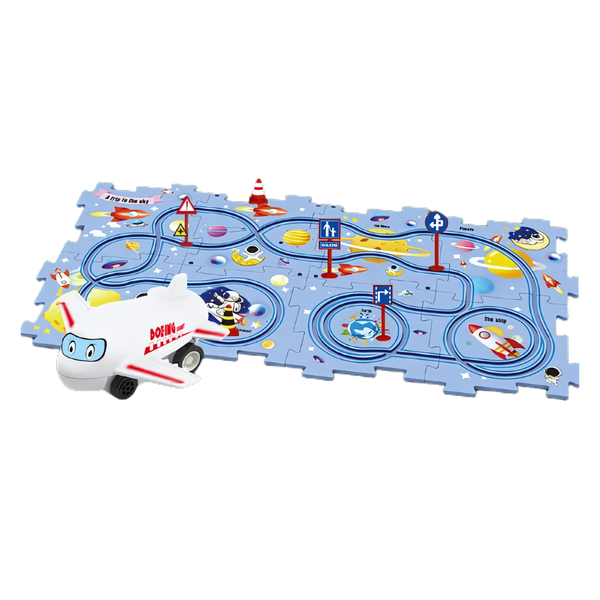 Educational Electric Car Track Set For Creative STEM Play