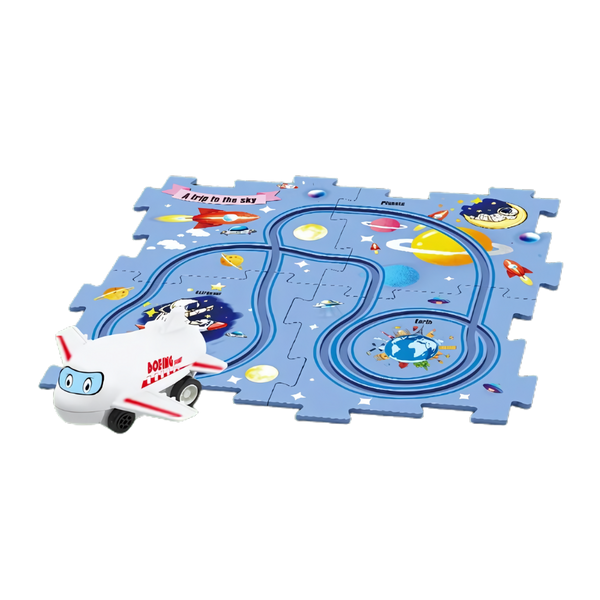 Educational Electric Car Track Set For Creative STEM Play