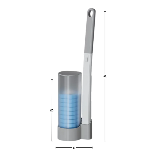Disposable Toilet Brush With Hygienic Heads For Easy Cleaning