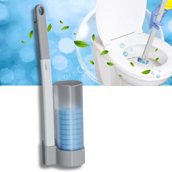 Disposable Toilet Brush With Hygienic Heads For Easy Cleaning