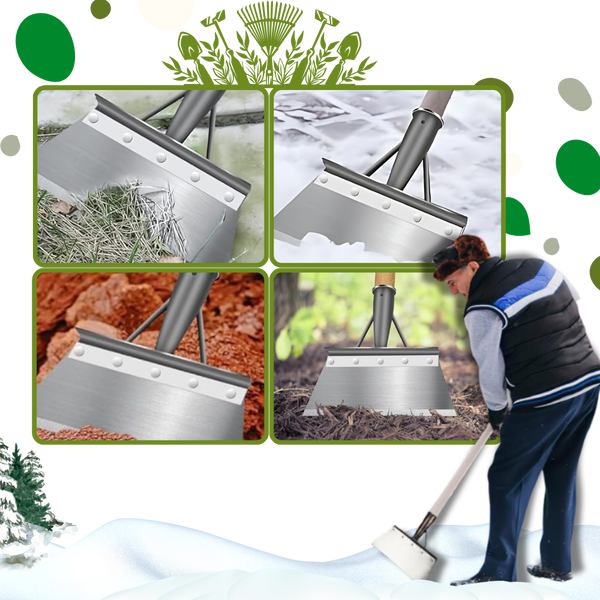Ergonomic Garden Shovel for Easy Weeding and Debris Cleanup