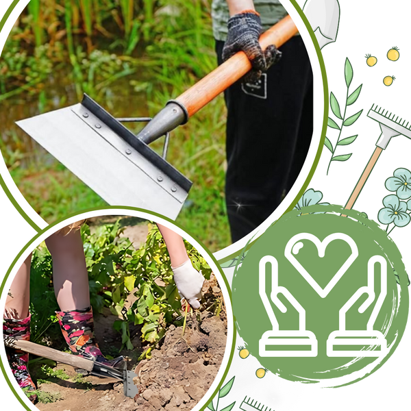 Ergonomic Garden Shovel for Easy Weeding and Debris Cleanup