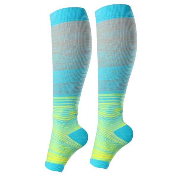 Premium Wide-Calf Open Toe Compression Sock Daily Leg Comfort