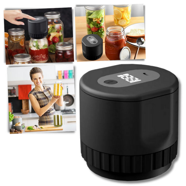 Mason Jar Vacuum Sealer For Fresh Long Lasting Airtight Sealing