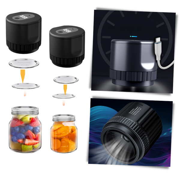Mason Jar Vacuum Sealer For Fresh Long Lasting Airtight Sealing