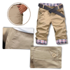 Mens Plaid Patch Cargo Shorts With Breathable Comfort And Versatile Pockets
