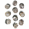 Premium No-Sew Button Brooch Pins Set Of Ten For Customizable Style