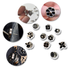 Premium No-Sew Button Brooch Pins Set Of Ten For Customizable Style