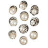 Premium No-Sew Button Brooch Pins Set Of Ten For Customizable Style