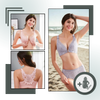 Lace Wireless Bra With Front Closure And Gentle Push Up Lift