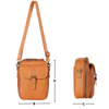 Vegan Leather Crossbody Bag With Built-In Wallet And Quick-Access Pockets
