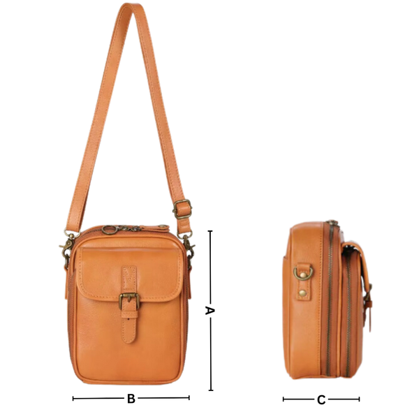 Vegan Leather Crossbody Bag With Built-In Wallet And Quick-Access Pockets