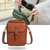 Vegan Leather Crossbody Bag With Built-In Wallet And Quick-Access Pockets