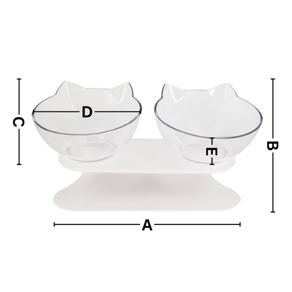 Elevated Cat Feeding Bowl With Ergonomic Comfort Design