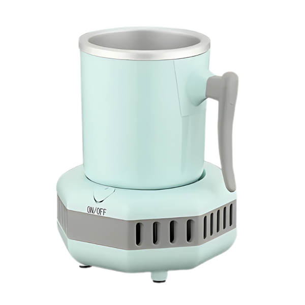 Quiet Energy Efficient Drink Cup Cooler Delivers Rapid Cooling